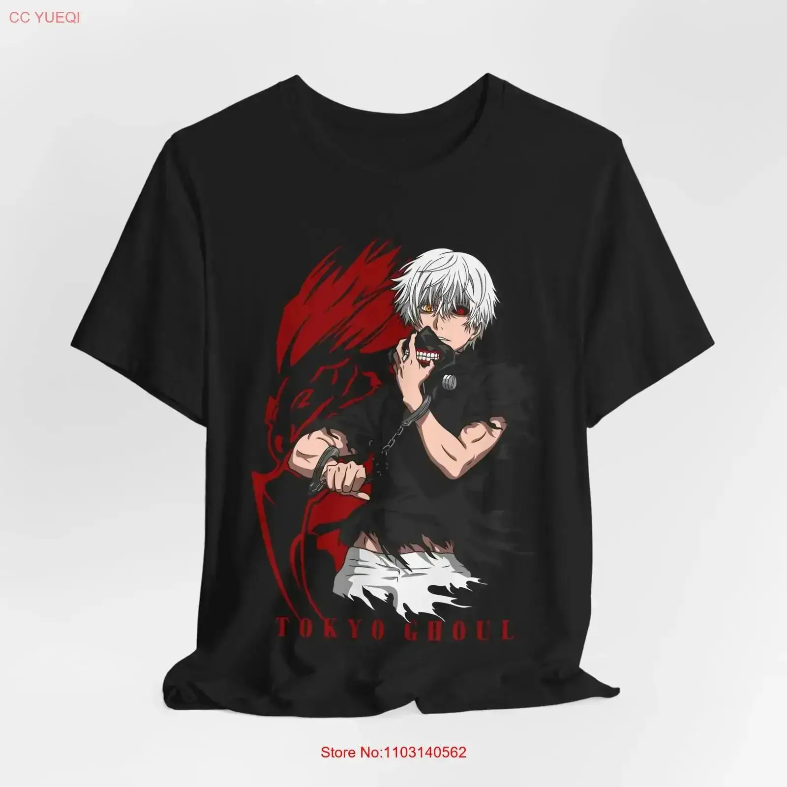 Anime Merchandise In Tokyo - 東京グールアニメ Tシャツ ファングッズ ヴィンテージ ウォッシュド スタイリッシュ