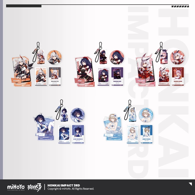 Anime Merchandise Licensing - miHoYo/Honkai Impact 3公式ライセンスアニメ「ヴァルキリー」シリーズゲームグッズ キアナ・カスラナ/シーレ/雷電メイをテーマにしたギフトセット