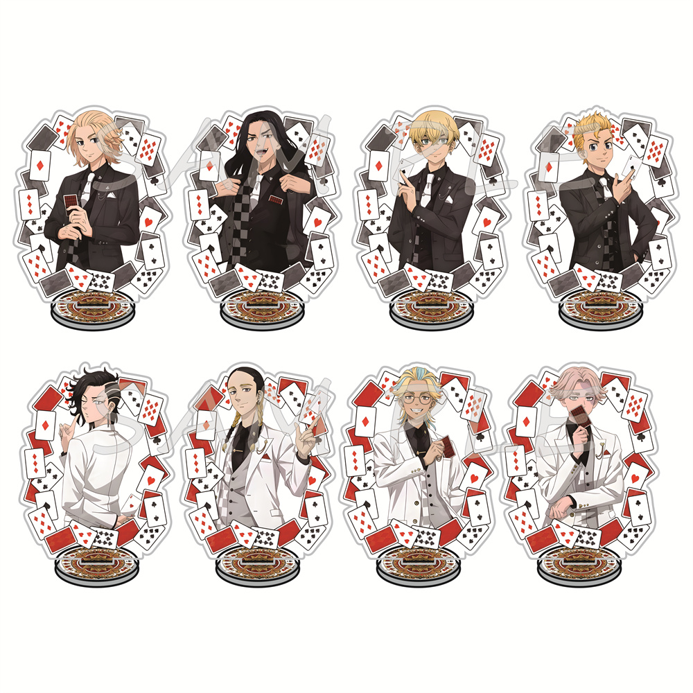Anime Merchandise In Tokyo - 東京卍リベンジャーズ ポーカーカード フォーマルスーツバージョン 12cm アクリルスタンドフィギュア キーホルダー