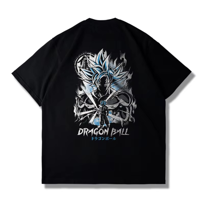 Anime Merchandise Brands - 2026年新作ドラゴンボールアニメグッズトレンドブランドサンTシャツ子供親子セット、純綿ゆったり