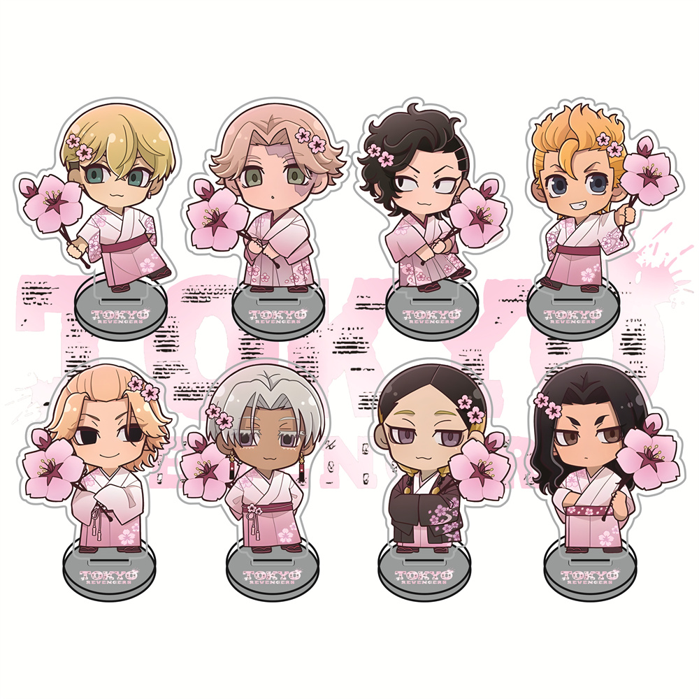 Anime Merchandise In Tokyo - 東京リベンジャーズ桜 10 センチメートルアクリルスタンドフィギュアキーホルダーアニメグッズデスクトップ装飾ファンギフト