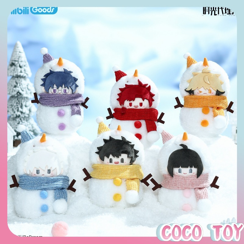 Anime Merchandise Licensing - bilibiliGoods公式ライセンス商品 リンククリック冬限定シリーズ 雪だるまぬいぐるみ、バッジ、キーホルダー アニメグッズ