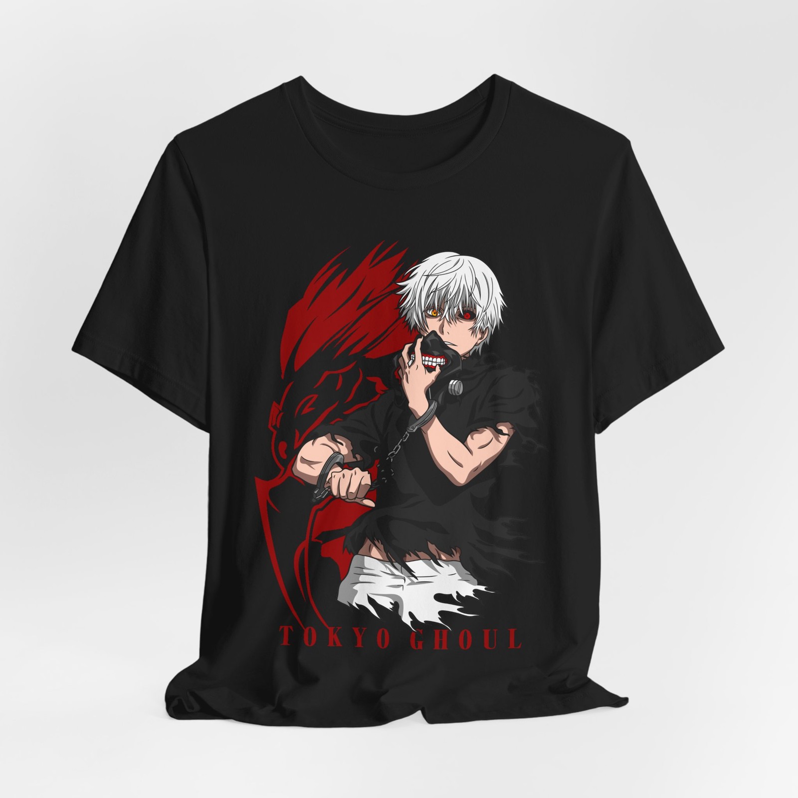 Anime Merchandise In Tokyo - 東京喰種アニメTシャツ、ユニセックス半袖Tシャツ、ファングッズ、ギフト