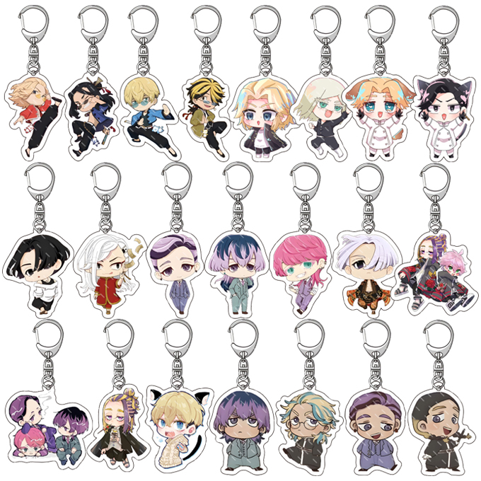 Anime Merchandise In Tokyo - 東京リベンジャーズアクリル工芸品アニメグッズスタンドかわいいアイテムかわいいファンギフトキーホルダーバックパックアクセサリーペンダント55MM