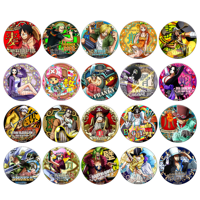 ワンピースアニメバッジ ルフィ バキ ルッチ サボ ビジネス - Anime Merchandise Business のレビューと価格