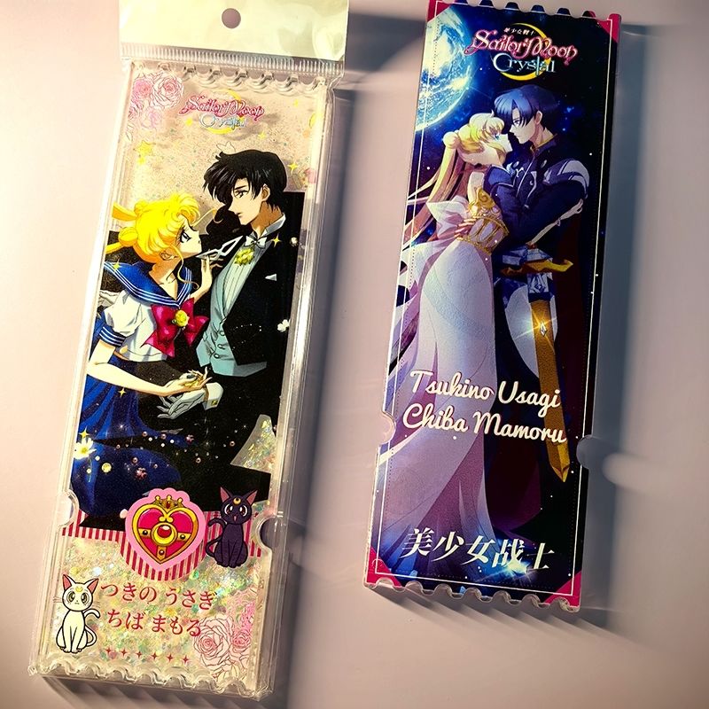 セーラームーンをテーマにした砂の記念チケット型オーナメント、 - Anime Themed Merchandise のレビューと価格