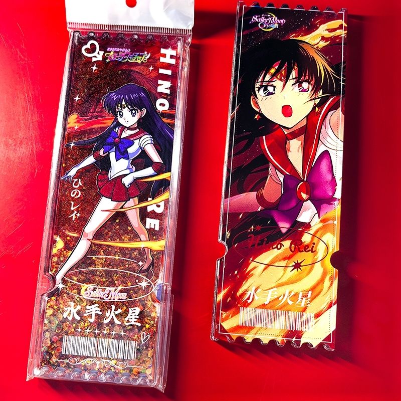 セーラームーンをテーマにした砂の記念チケット型オーナメント、 - Anime Themed Merchandise のレビューと価格